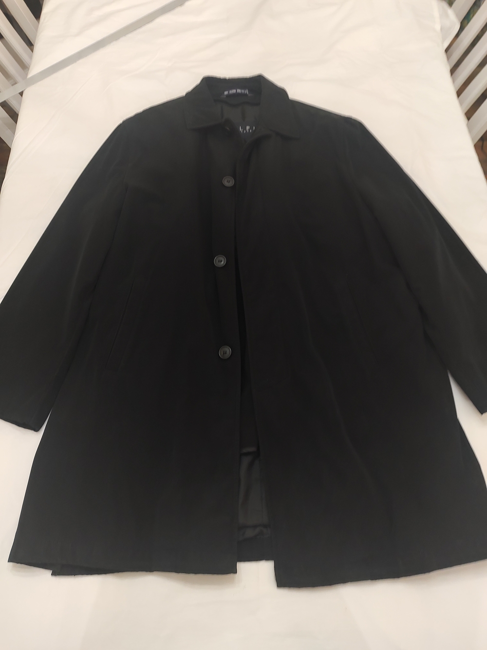 Ralph Lauren Black Single-Breasted Trench Coat